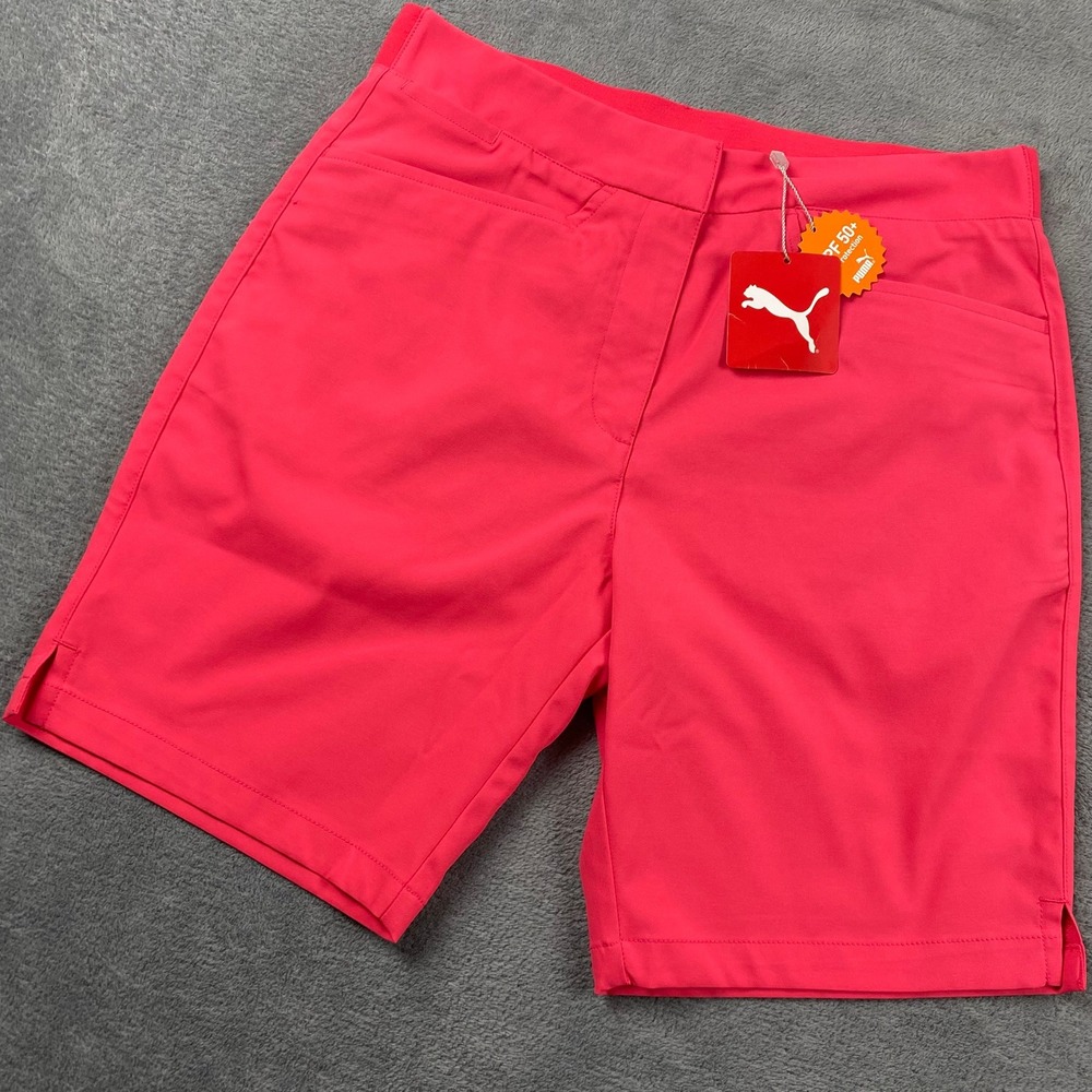 Puma Women S Pounce Bermuda Shorts Pink UPF 50+ Golf Athletic
